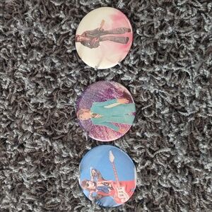 Lot of three David Bowie pins